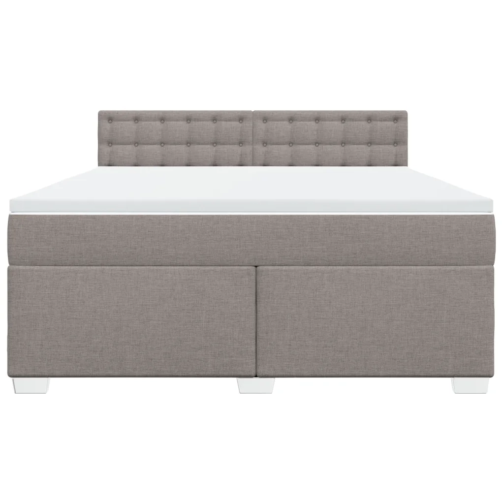 Giroletto a Molle con Materasso Tortora 180x200 cm in Tessuto 3285985