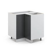 Vicco Mobile ad angolo cucina Antracite casa di campagna 80.5 cm senza piano di lavoro