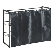 Scaffale dal design senza tempo per soggiorno/camera da letto contenitore per scarpe 80 x 32 x 60 cm nero 03_0011326