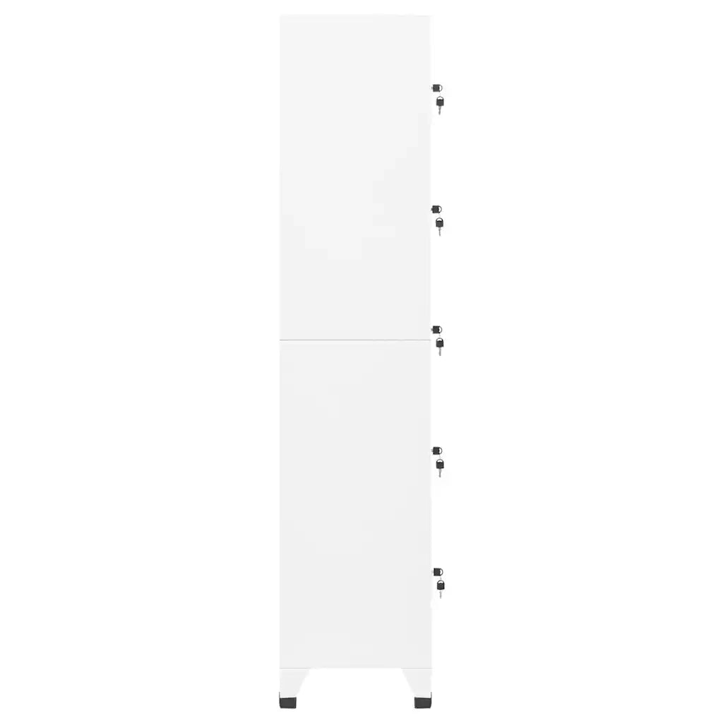 Armoire à casiers Blanc 38x40x180 cm Acier