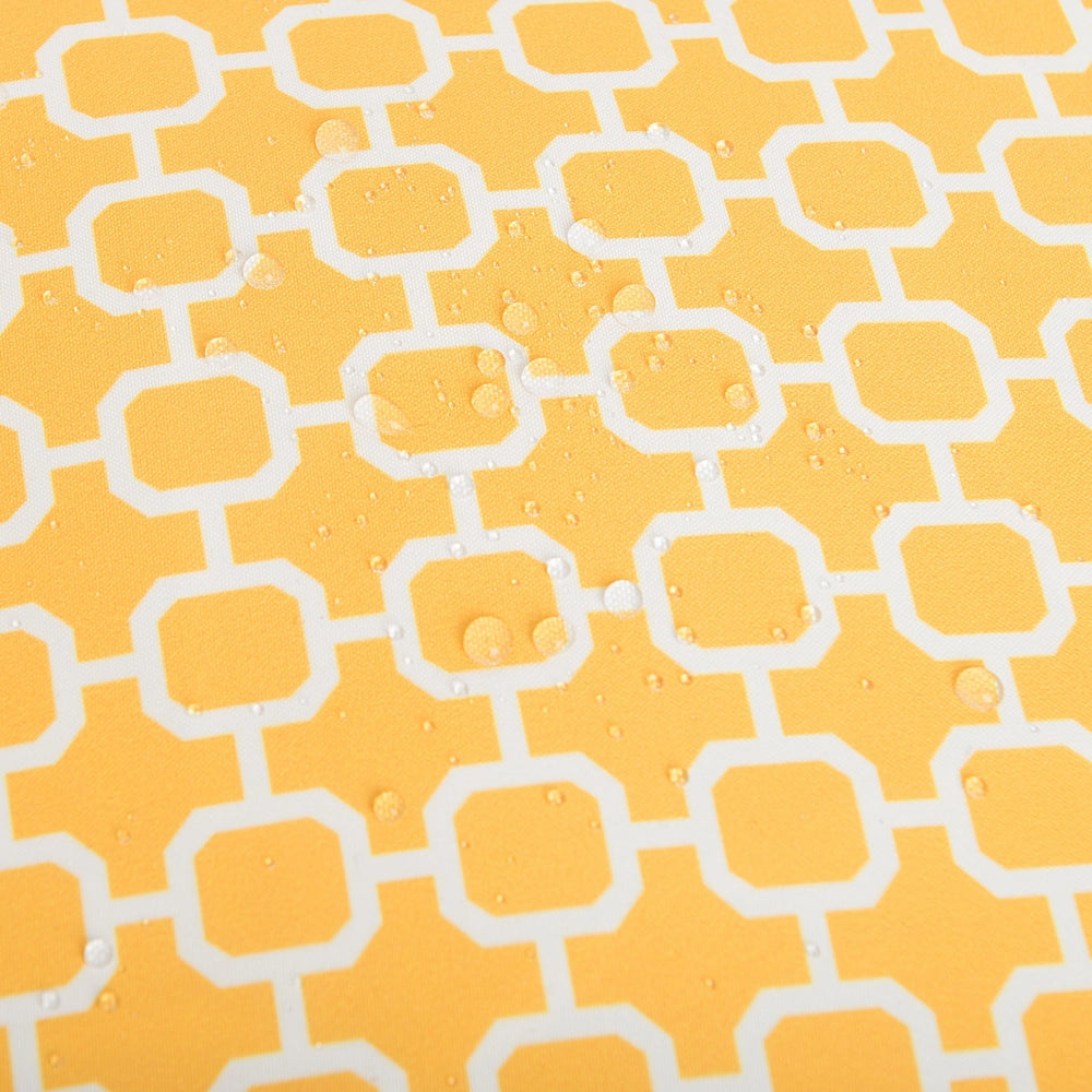 Set di 2 Cuscini da Esterno Giallo 40 x 40 cm Zip Modern