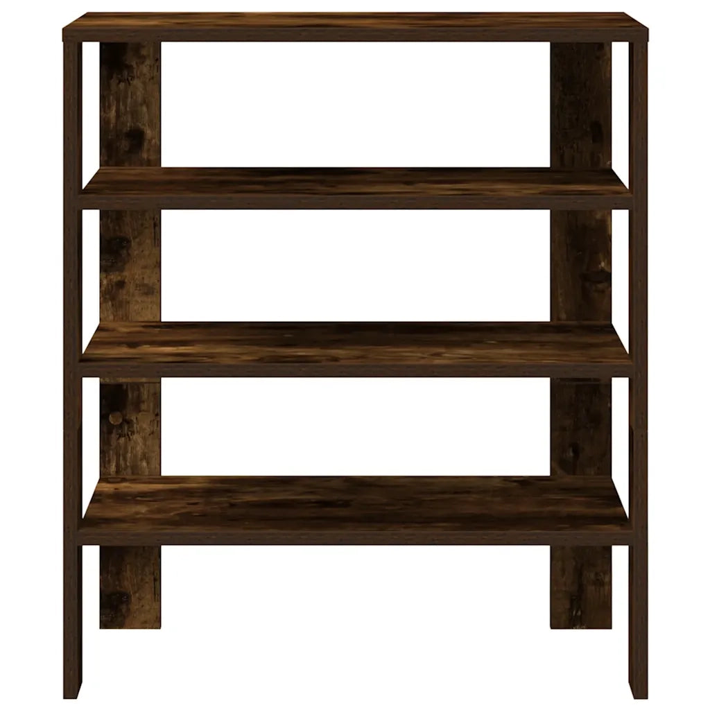 Scarpiera Rovere Fumo 61x32x70 cm in Legno Multistrato 859846