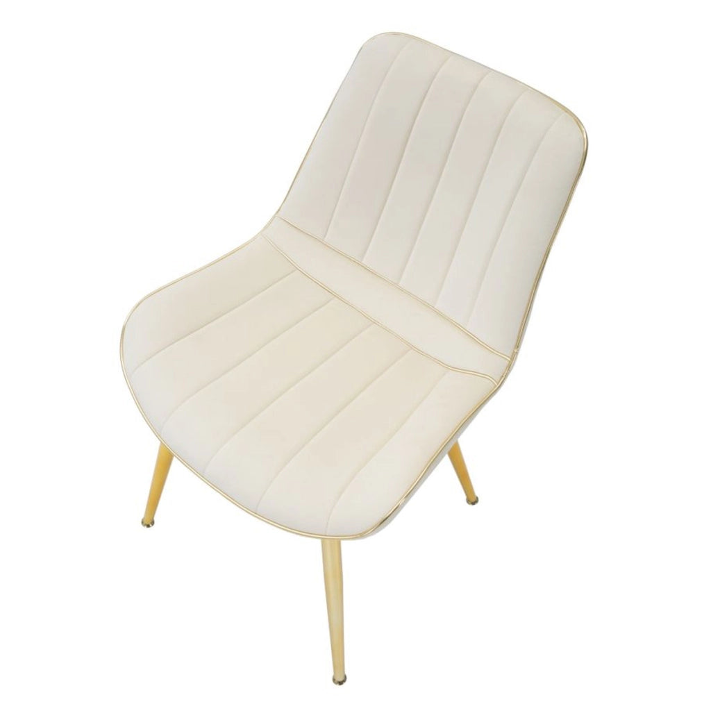 Set di 2 Sedie VKH382, Beige, Legno, 51x59x79 cm