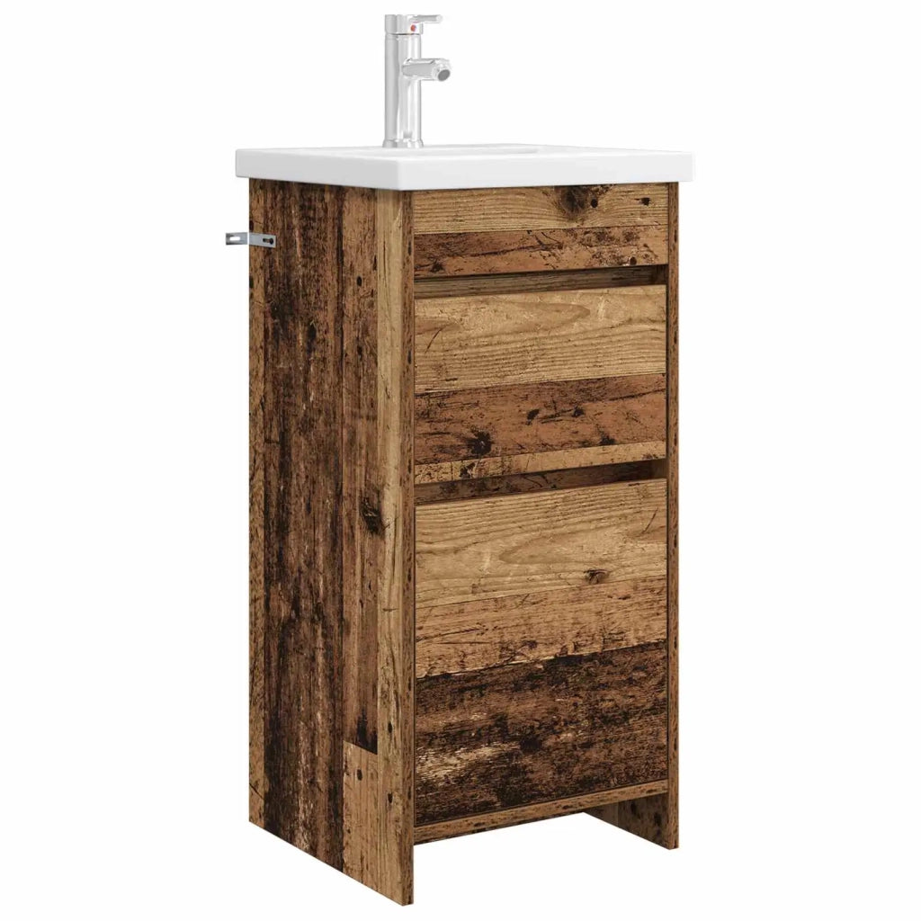 Mobile da bagno con lavabo Legno antico 42 x 40 x 84,5 cm 890726