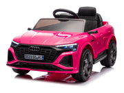 Macchina Elettrica per Bambini 12V Licenza Ufficiale Audi SQ8 E-Tron con Telecomando e Sedile Pelle Rosa