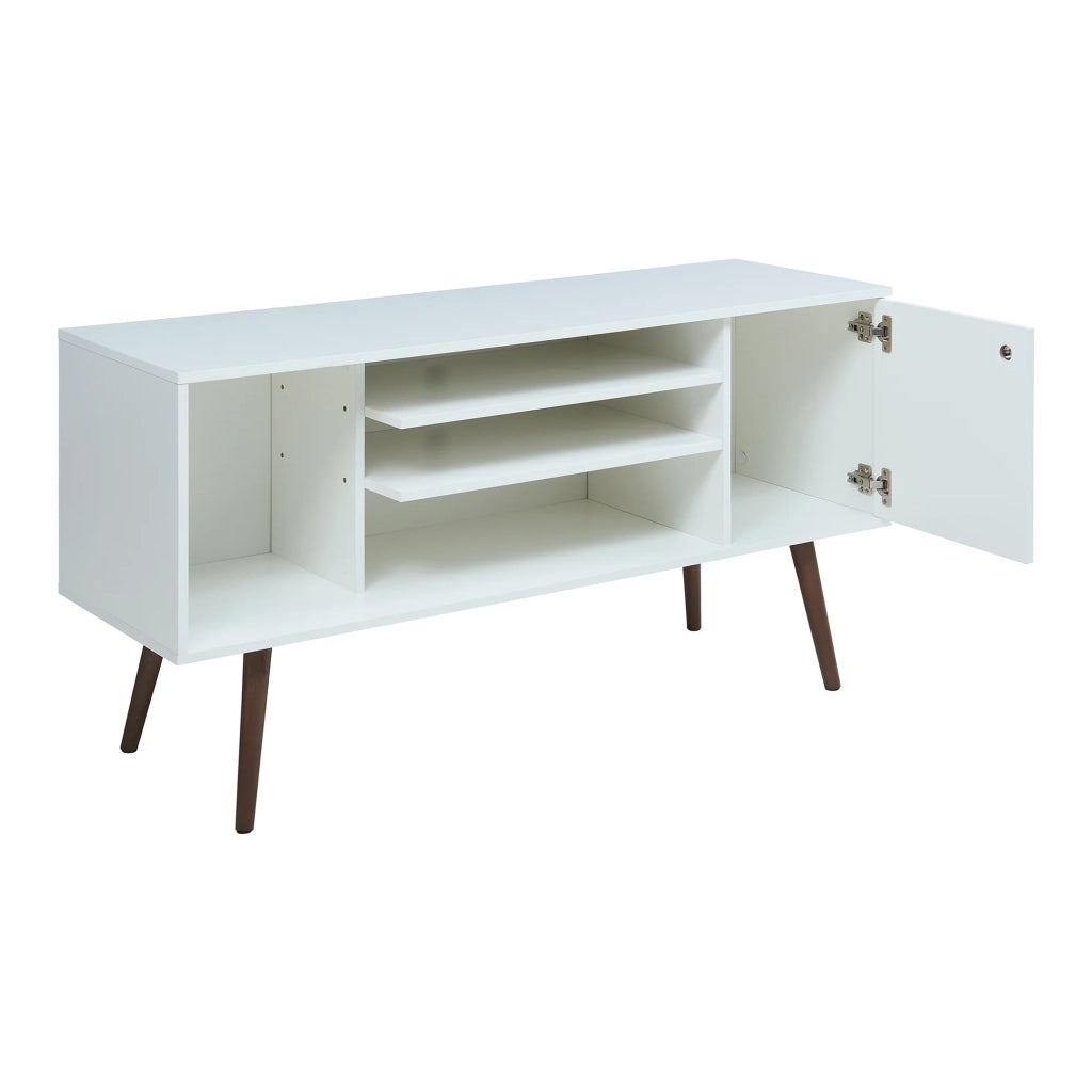 Mobile porta TV mensola porta TV per soggiorno 130 x 40 x 66 cm bianco 03_0010104