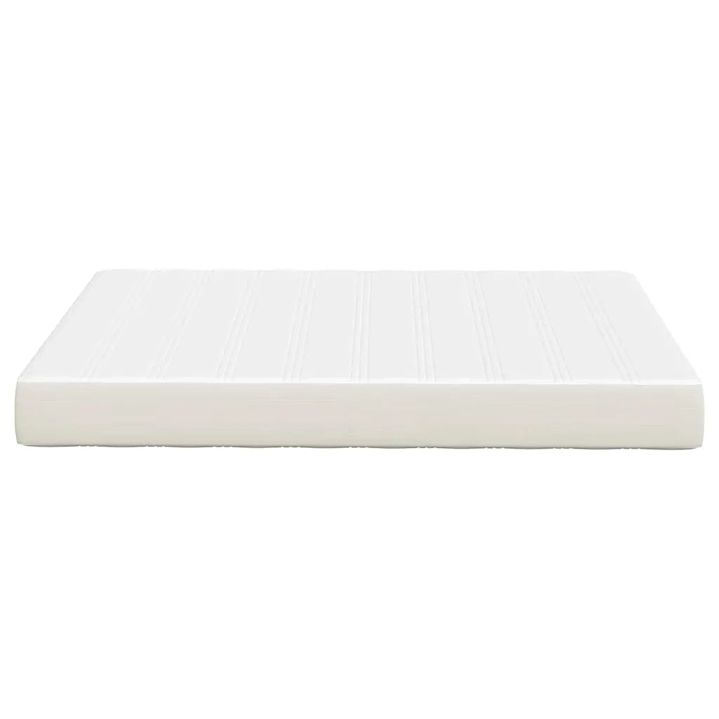 Materasso-Materasso per letto Crema 140 x 200 cm Tessuto