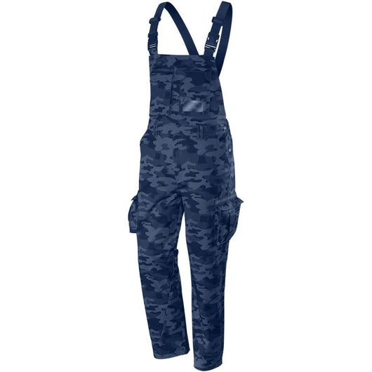 Topex 81-243-s salopette da lavo ro camo navy, taglia s