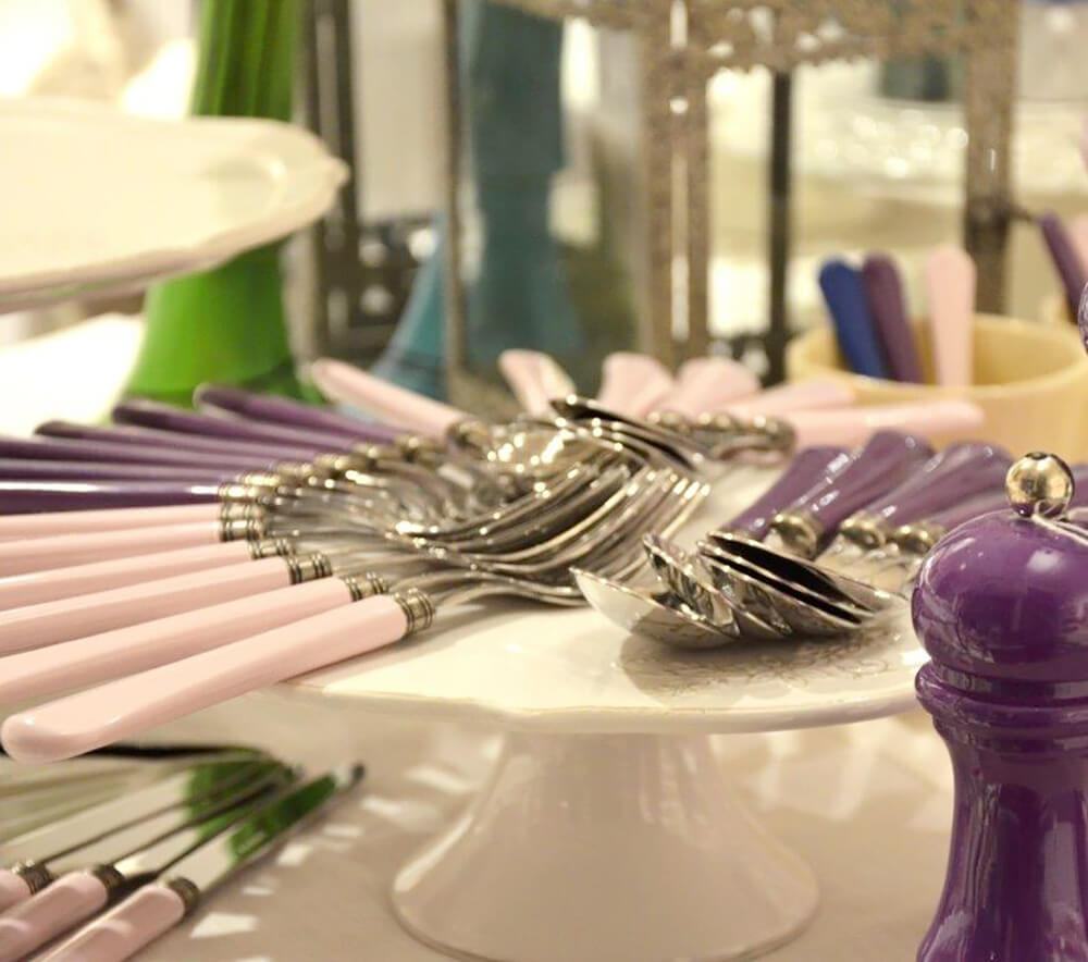 Servizio Set di Posate 24 Pezzi in Acciaio Inox Rivadossi Sandro Giulietta Verde