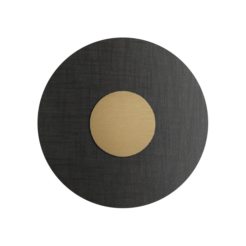 Solaris Applique da Parete Oro con Paralume Antracite 12W 3000K CRI90 IP20 - Rossini Group, Illuminazione LED di Design per Interni