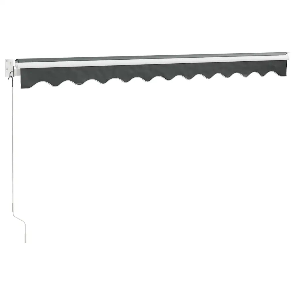 Tenda da Sole Retrattile Antracite 3,5x2,5m Tessuto e Alluminio 3154437
