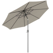 Ombrellone da giardino inclinabile ¨C zephmum ¨C Grigio Chiaro ? 3 m Polyester 180g/m2