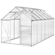 Serra da giardino attrezzi da giardinaggio in alluminio 375 x 185 x 195 cm 1608009