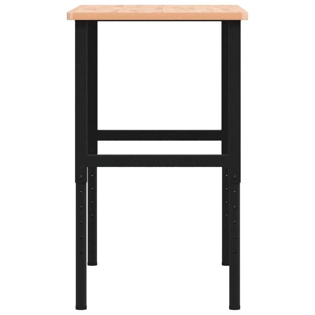 Banco da Lavoro 100x60x(71,5-98) cm Legno Faggio Rettangolare 3309682
