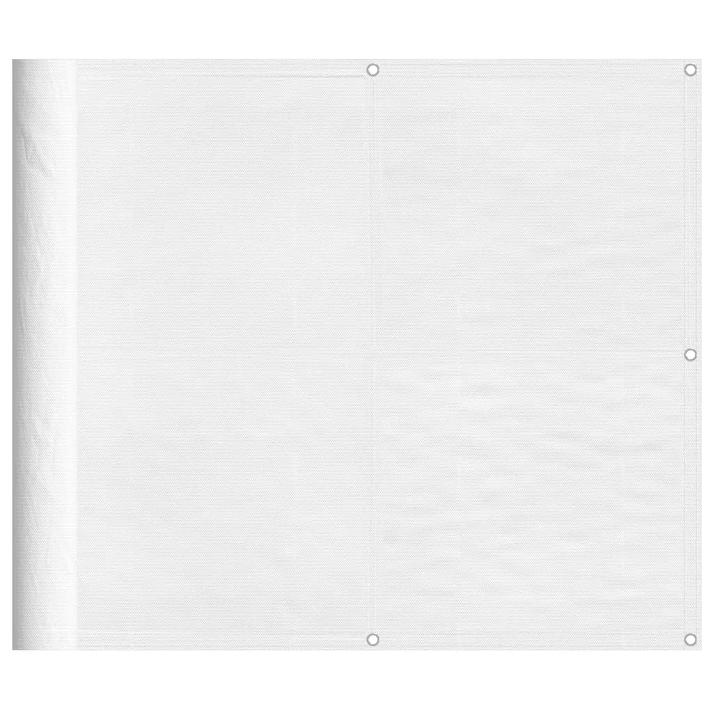 Paravento da Balcone-Pannello per balcone Bianco 90x800 cm 100% Poliestere Oxford