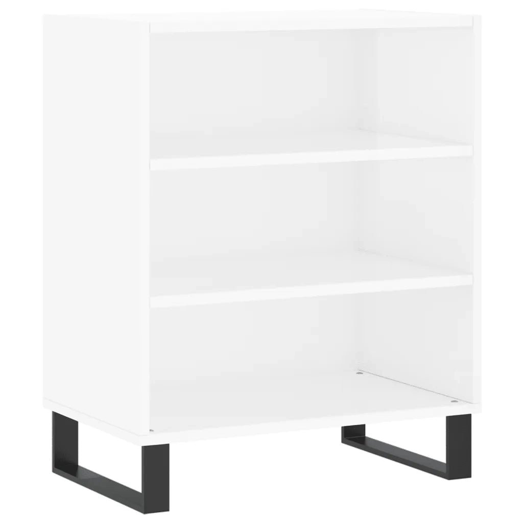 Credenza-Buffet-Armadio da cucina Bianco Lucido 57x35x70 cm in Legno Multistrato 404215