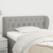 Testiera ad Orecchio Grigio Chiaro 103x23x78/88 cm in Tessuto 3117470