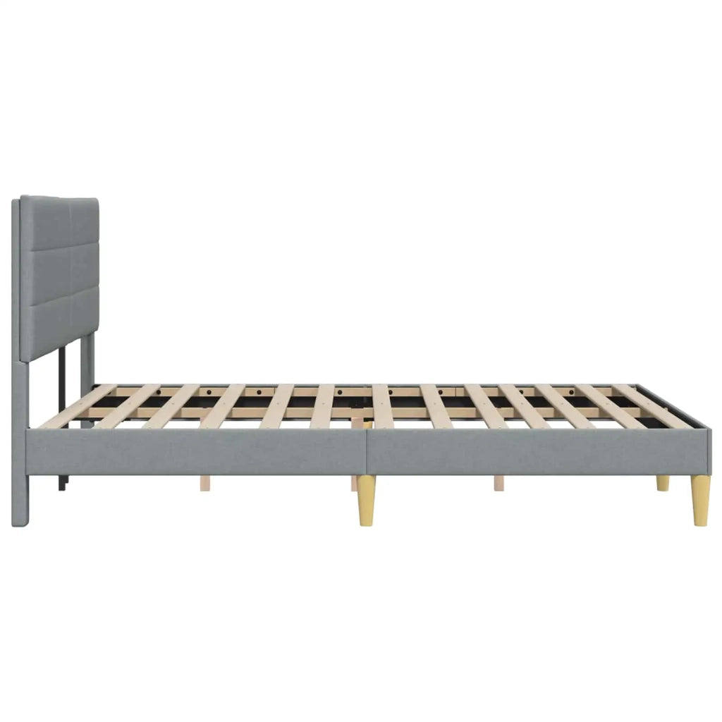 Struttura del letto Grigio Chiaro 120 x 190 cm Tessuto 42027570