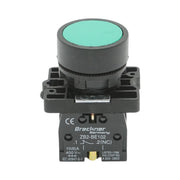 Pulsante di ritorno verde 1NO+1NC, 400V/10A LAY5