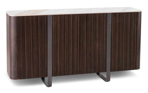 Madia 4 Ante 40x160x85 cm in Ceramica Marmo Andromeda Calacatta Oro