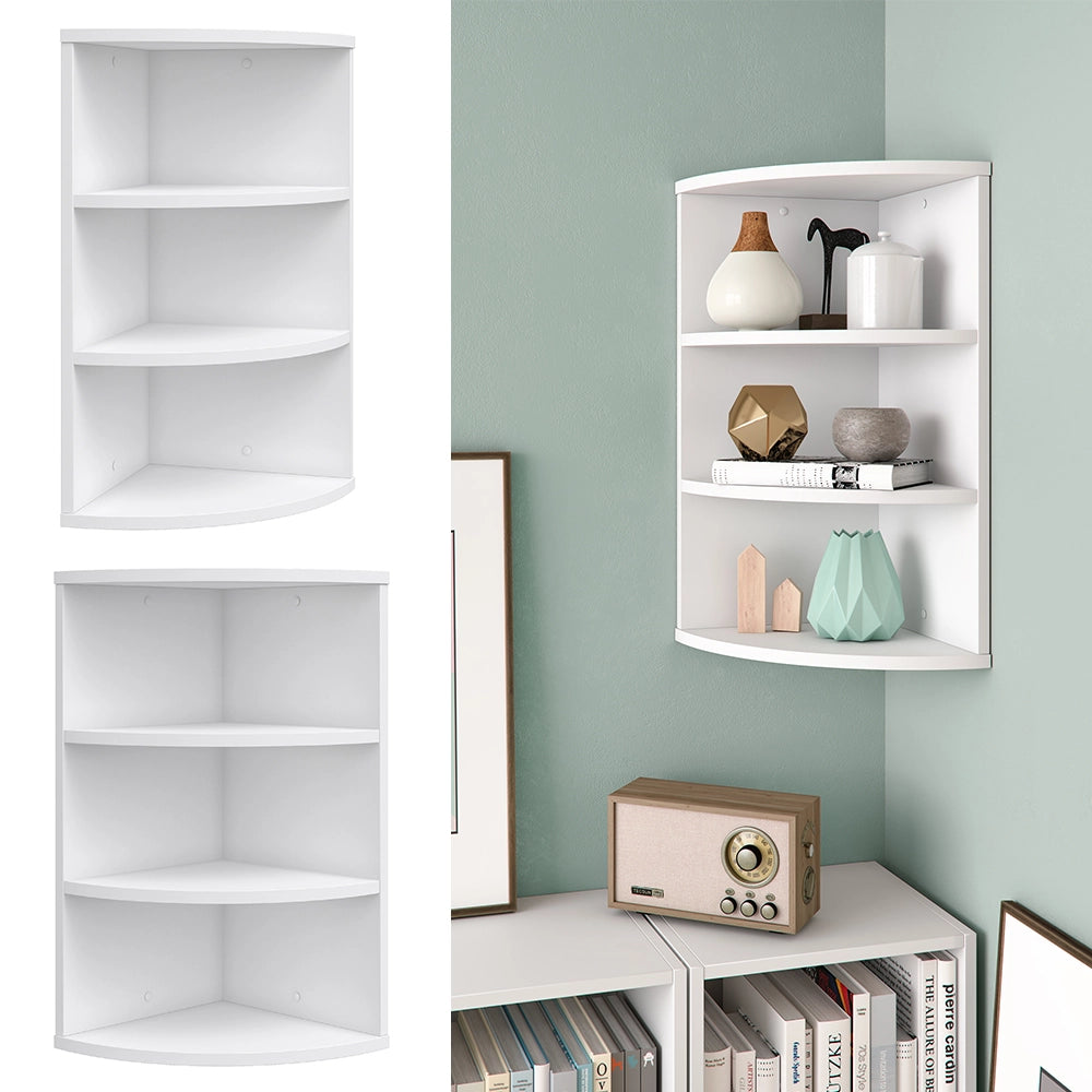 Vicco Libreria angolare da terra Bianco 30 x 60 cm