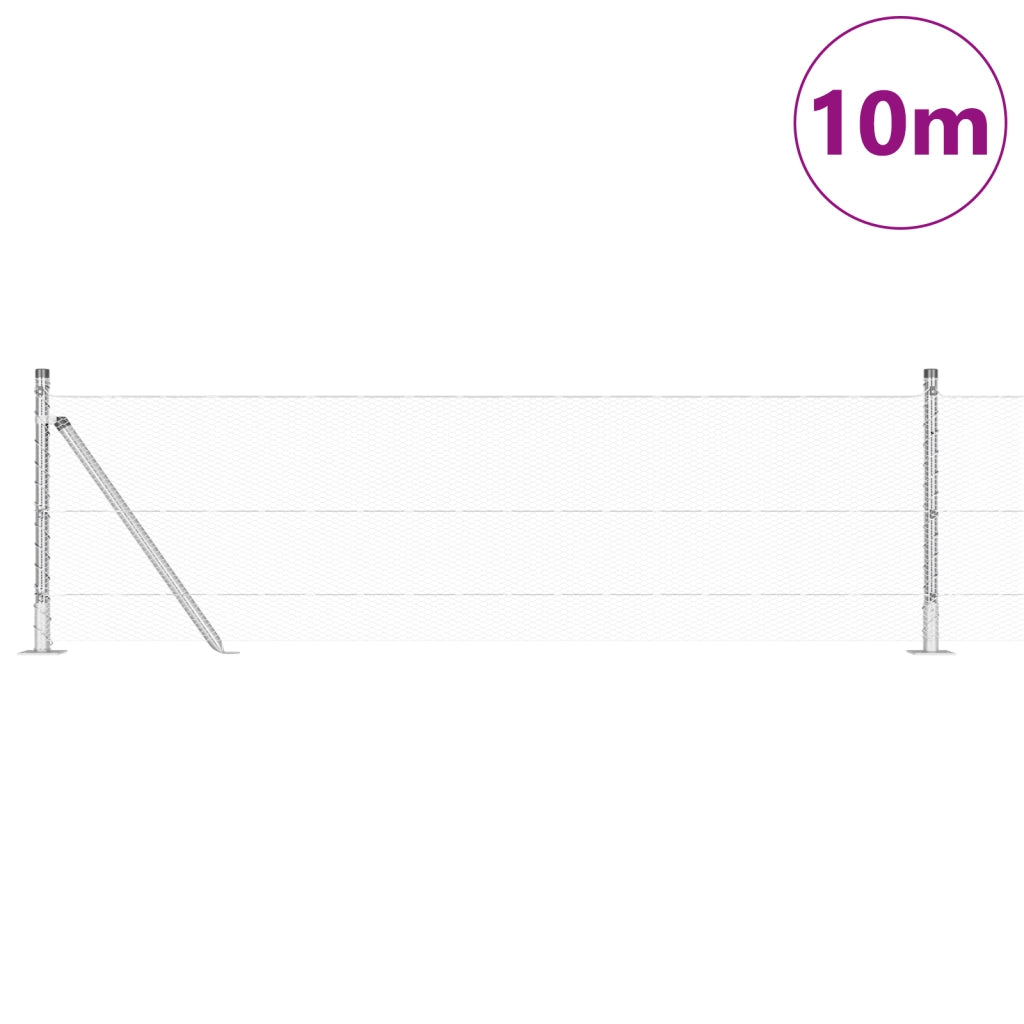 Recinzione Esagonale  0.4x10 m in Acciaio Zincato