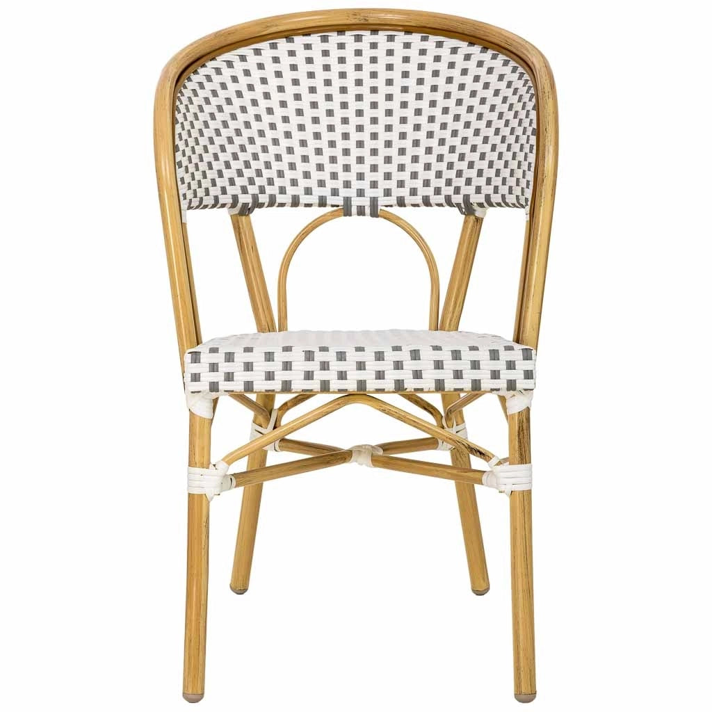 Sedia in rattan bianco 50x61x86h cm