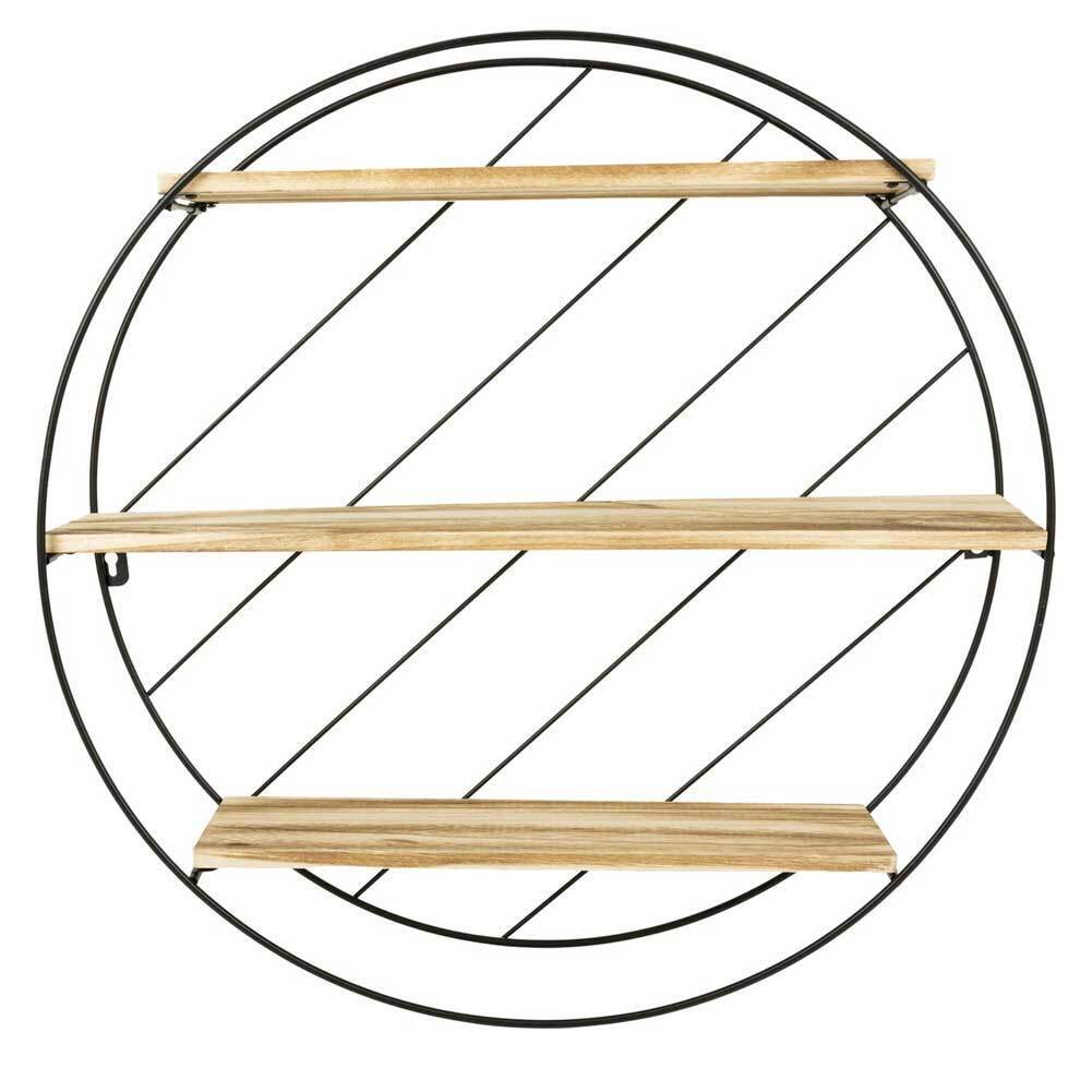 Mensola Scaffale Da Parete in Metallo Casa Cucina Salone Mensole 3 Ripiani