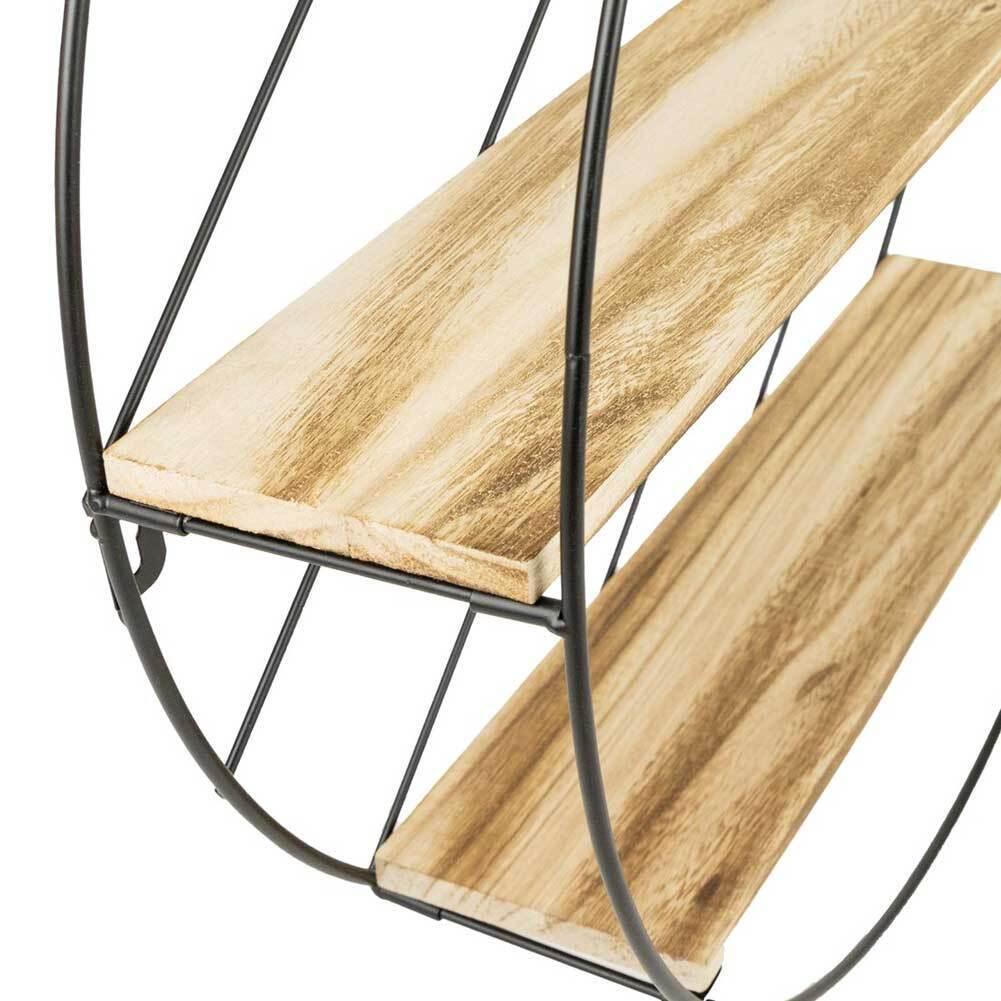 Mensola Scaffale Da Parete in Metallo Casa Cucina Salone Mensole 3 Ripiani