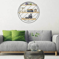 Mensola Scaffale Da Parete in Metallo Casa Cucina Salone Mensole 3 Ripiani