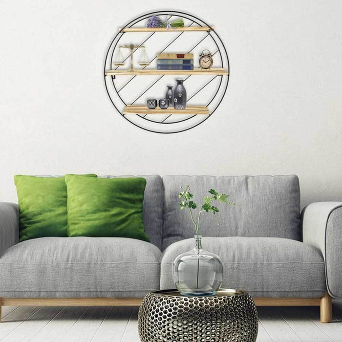 Mensola Scaffale Da Parete in Metallo Casa Cucina Salone Mensole 3 Ripiani