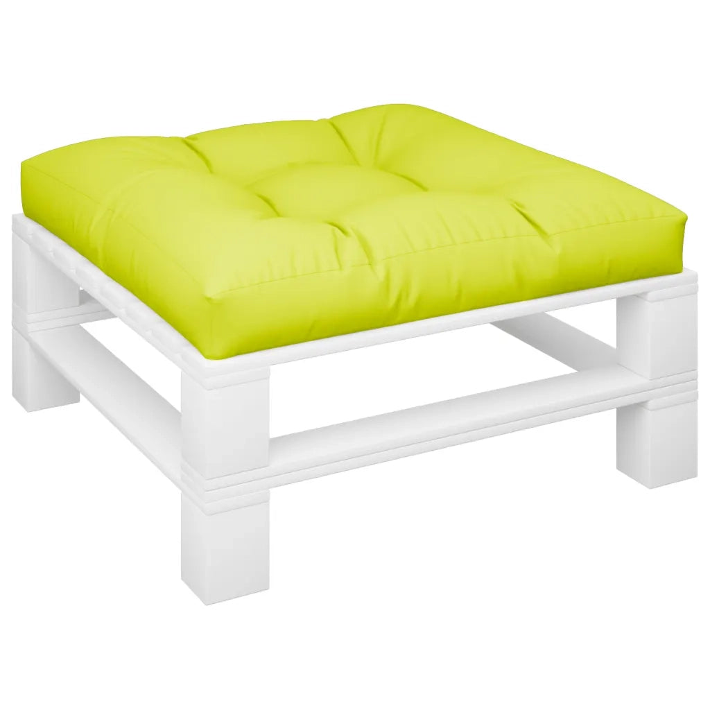 Cuscino per Pallet Verde Brillante 70x70x12 cm in Tessuto 360480