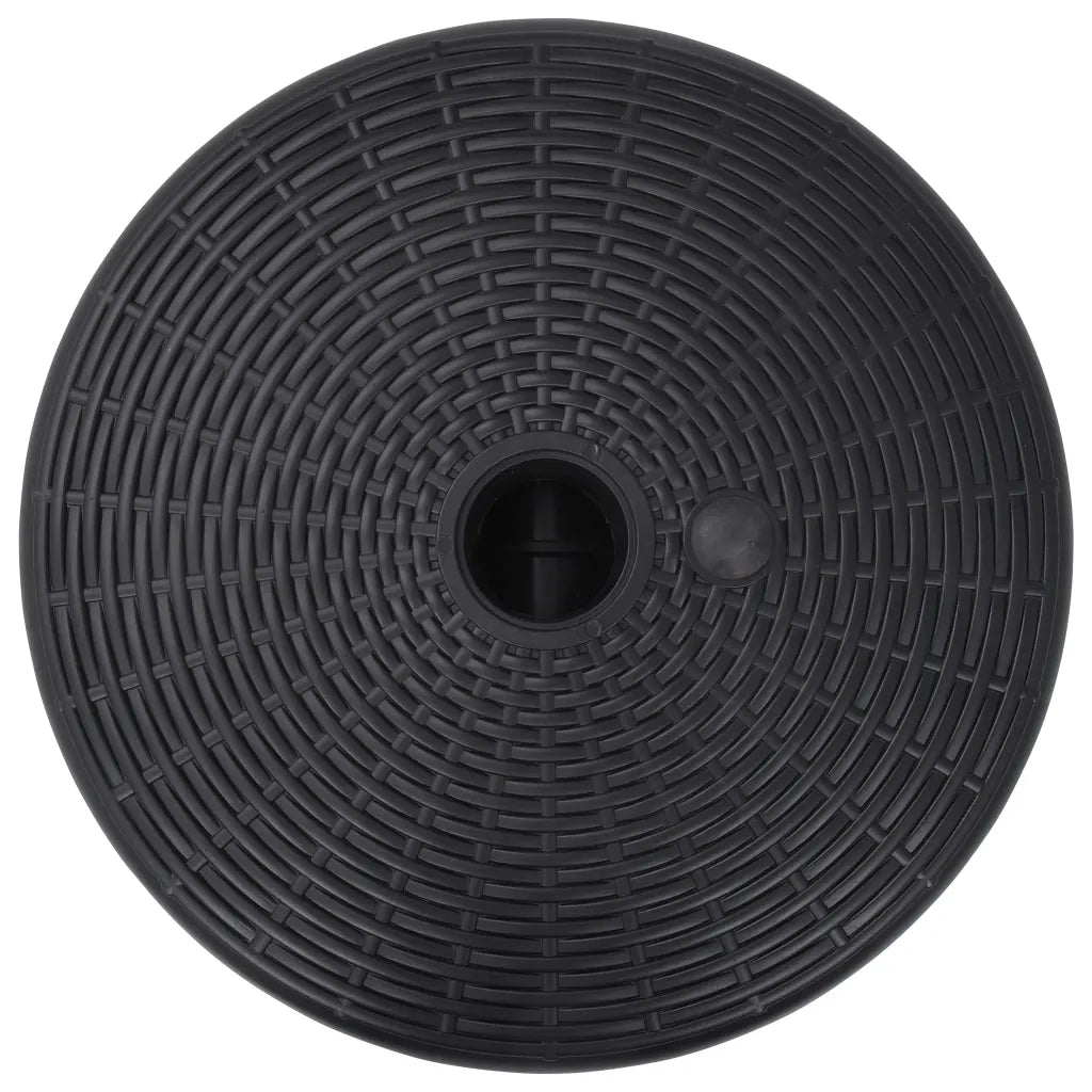 Base per Ombrellone Riempibile con Sabbia/Acqua 24L Nera CFW1263462