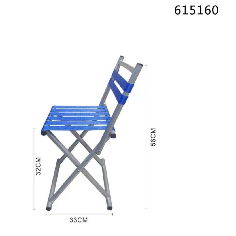 Trade Shop - Sedia Da Campeggio Sgabello Pieghevole Portatile Pesca Spiaggia 32x33x56cm 615160 -