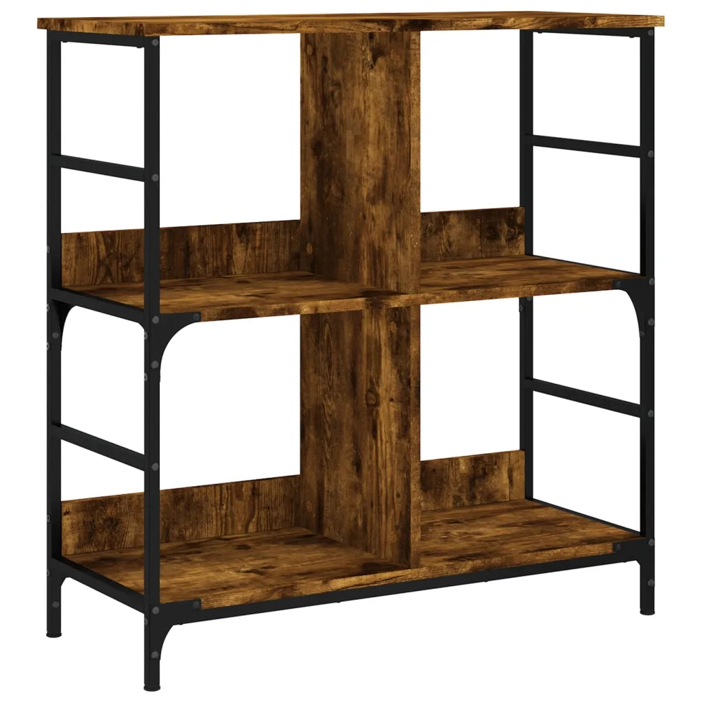 Libreria Rovere Fumo 78,5x33x82 cm in Legno Multistratocod mxl 107025
