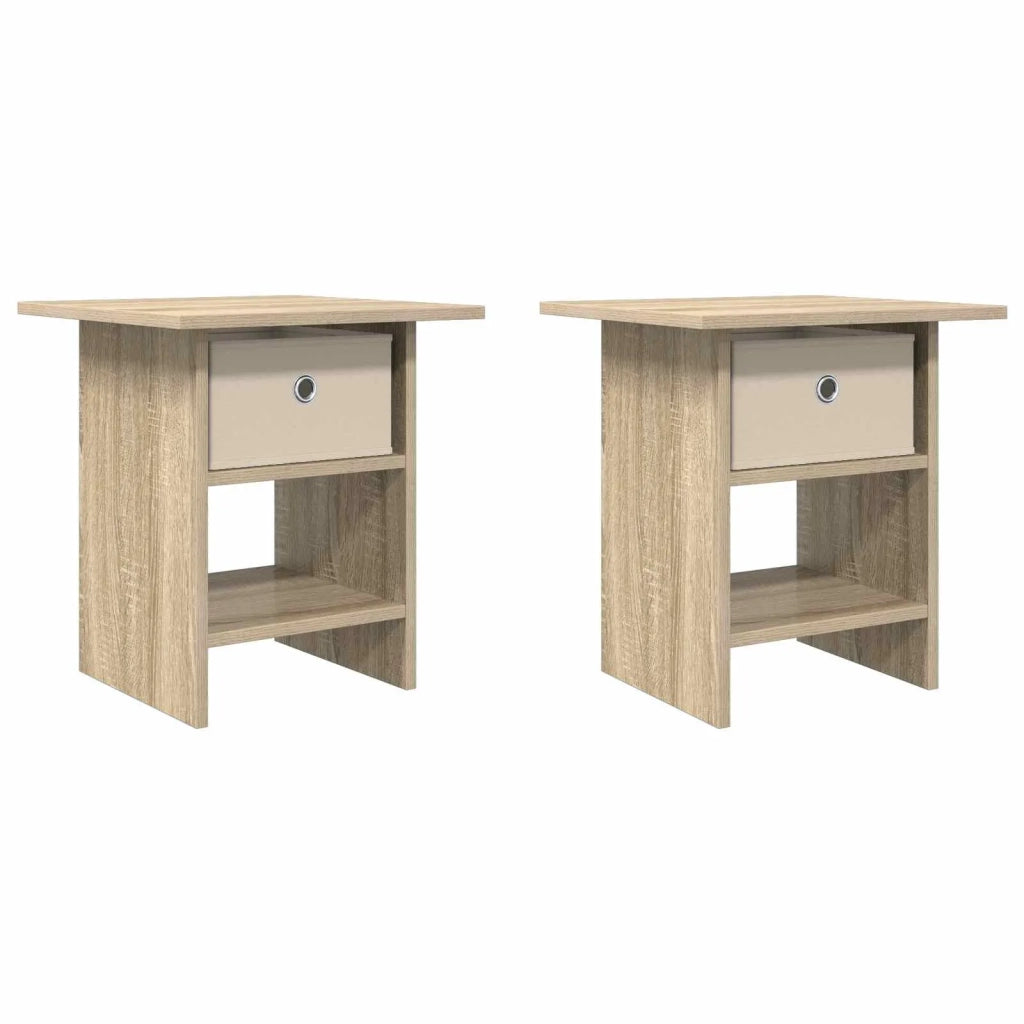 Comodino 2 pcs Rovere Sonoma 41 x 40 x 45 cm Legno multistrato