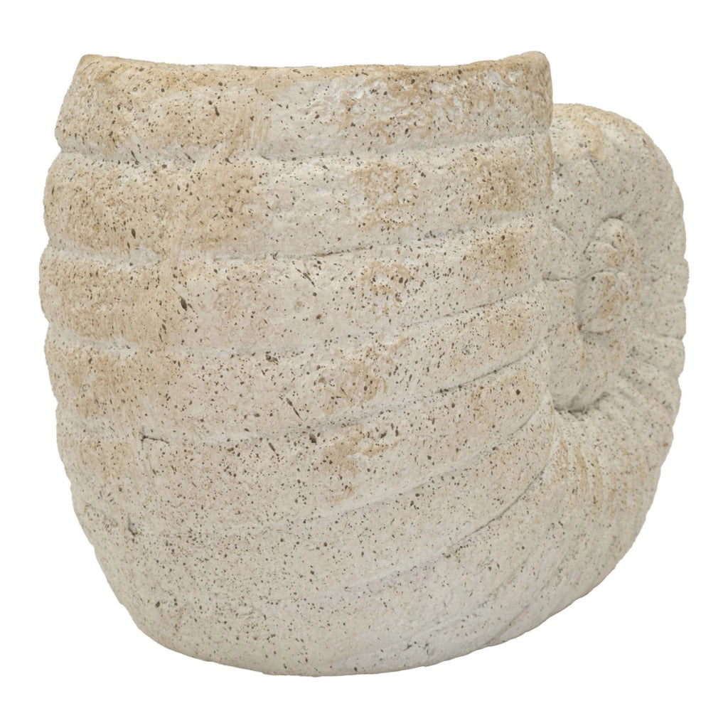 Vaso Decorativo VKH1048, Beige, MgO, 33x19x23 cm
