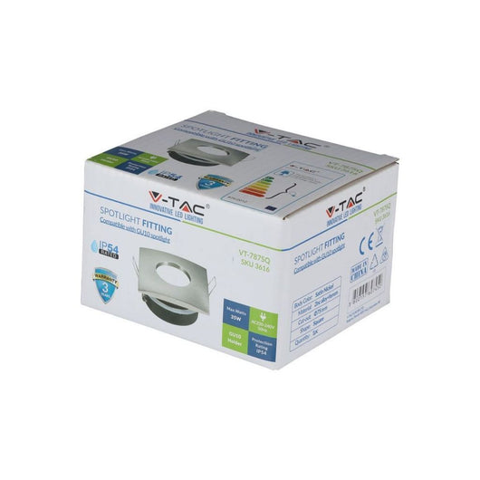 Nichel in raso quadrato di montaggio GU10