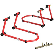 Cavalletto Moto ¨C zephmum ¨C Rosso, Acciaio, 43x36x64cm