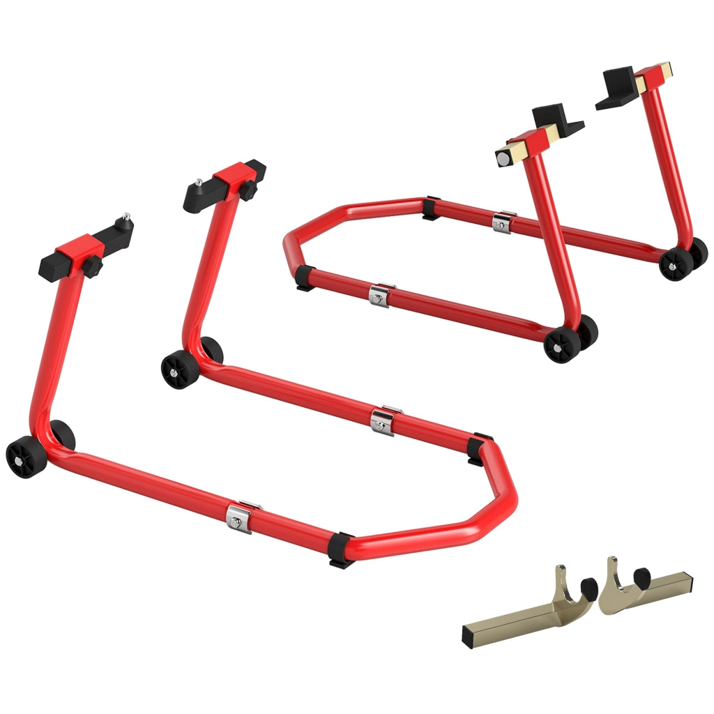 Cavalletto Moto ¨C zephmum ¨C Rosso, Acciaio, 43x36x64cm