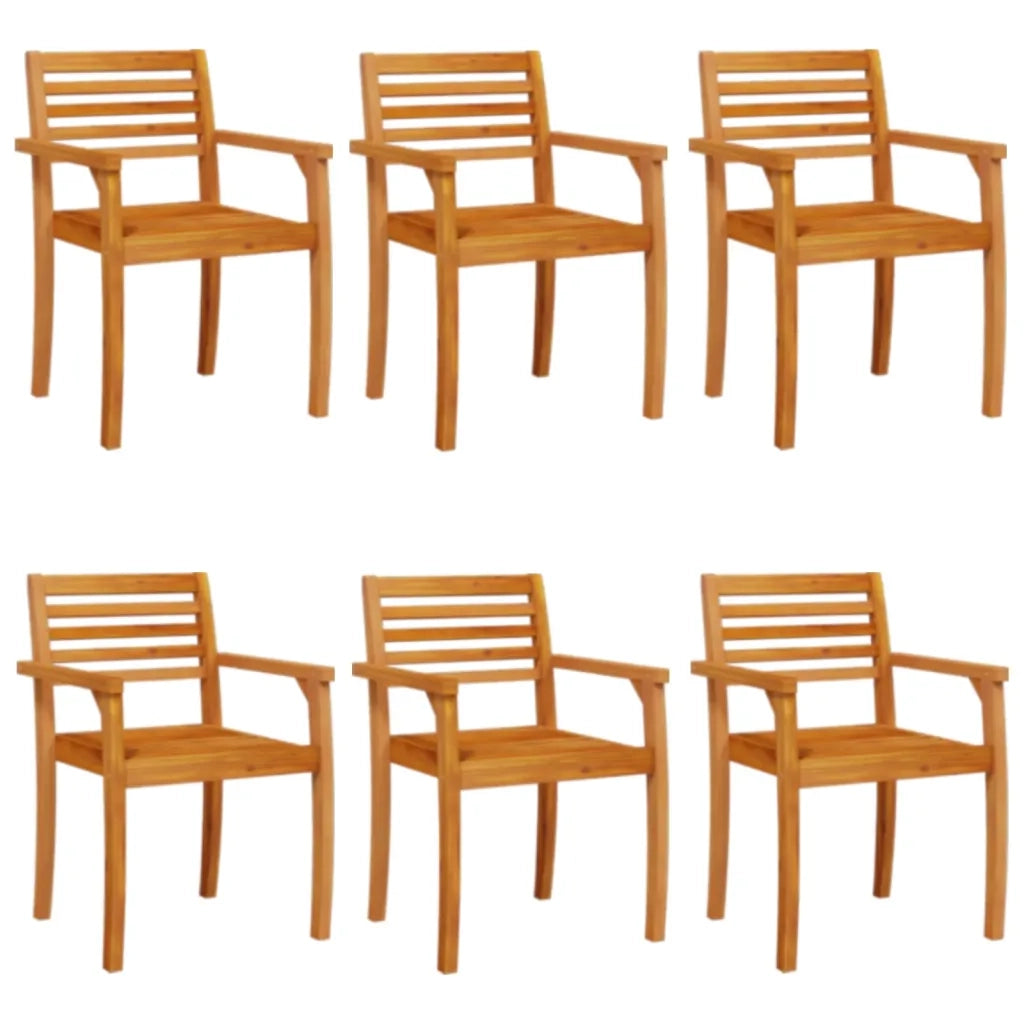 Sedie da Giardino 6 pz 59x55x85 cm Legno Massello di Acacia 3216304