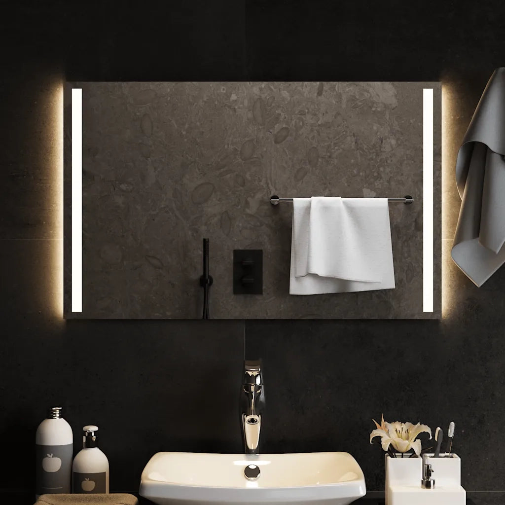 Specchio da Bagno con Luci LED 80x50 cm cod mxl 67798