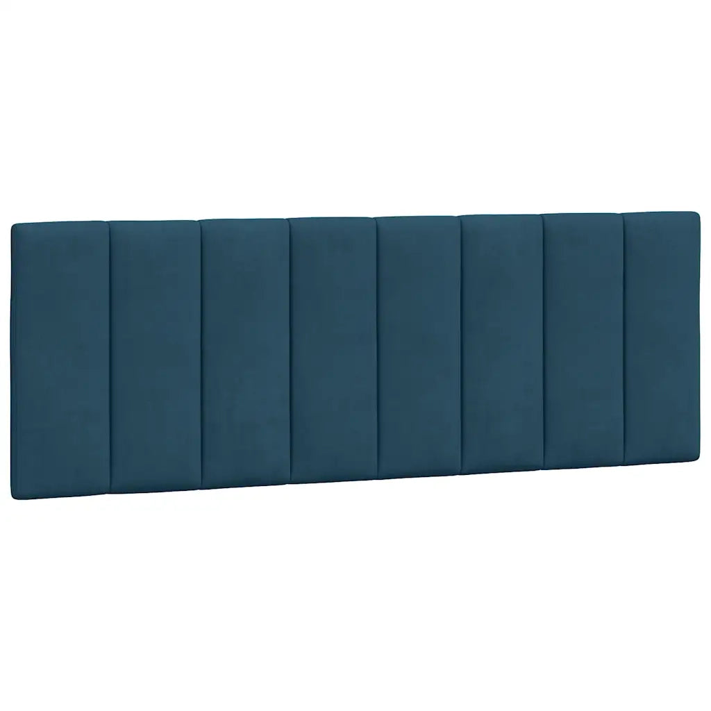 Letto con Materasso Hanko Blu 140x200 cm in Velluto 3208602