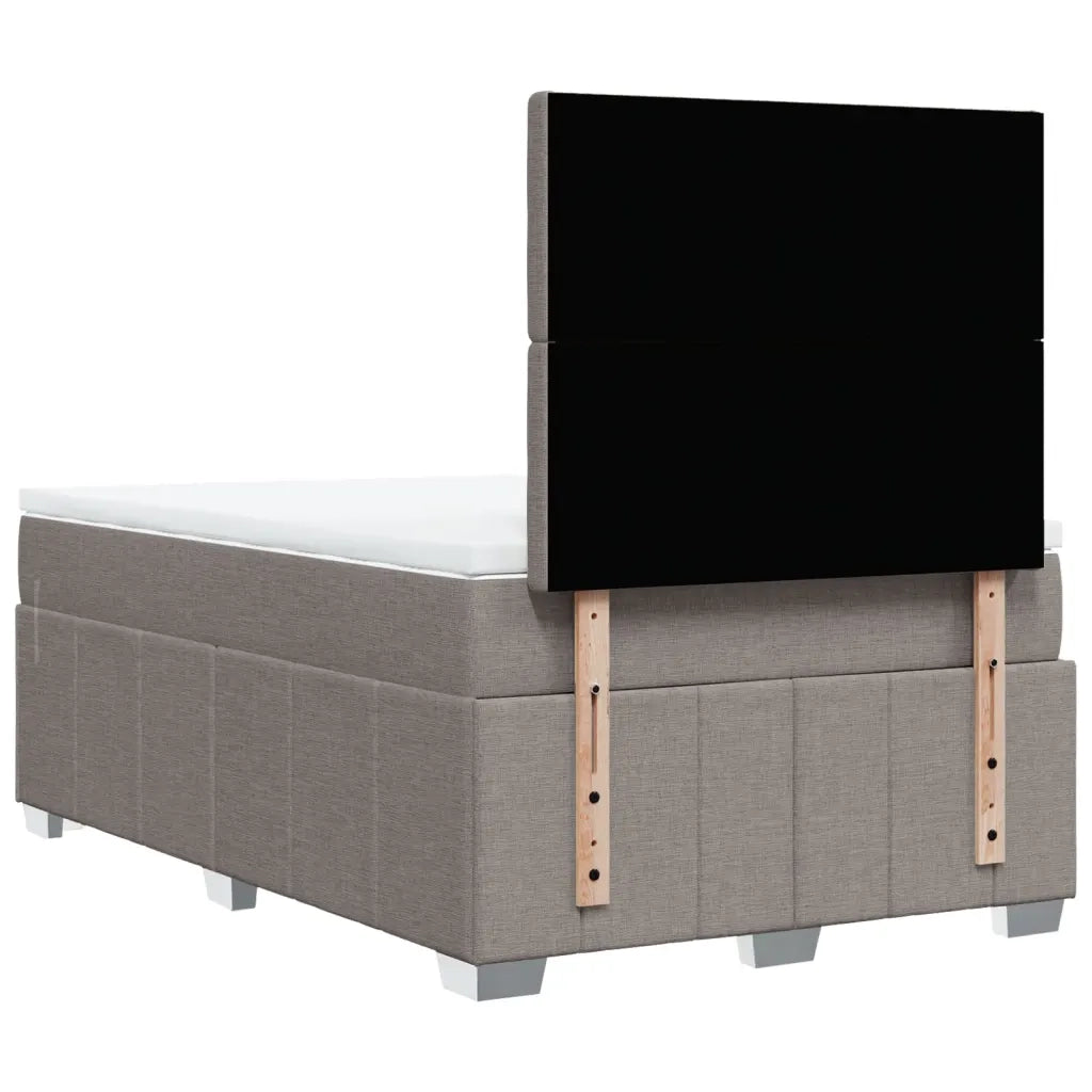 Giroletto a Molle con Materasso Tortora 120x190 cm in Tessuto 3293925