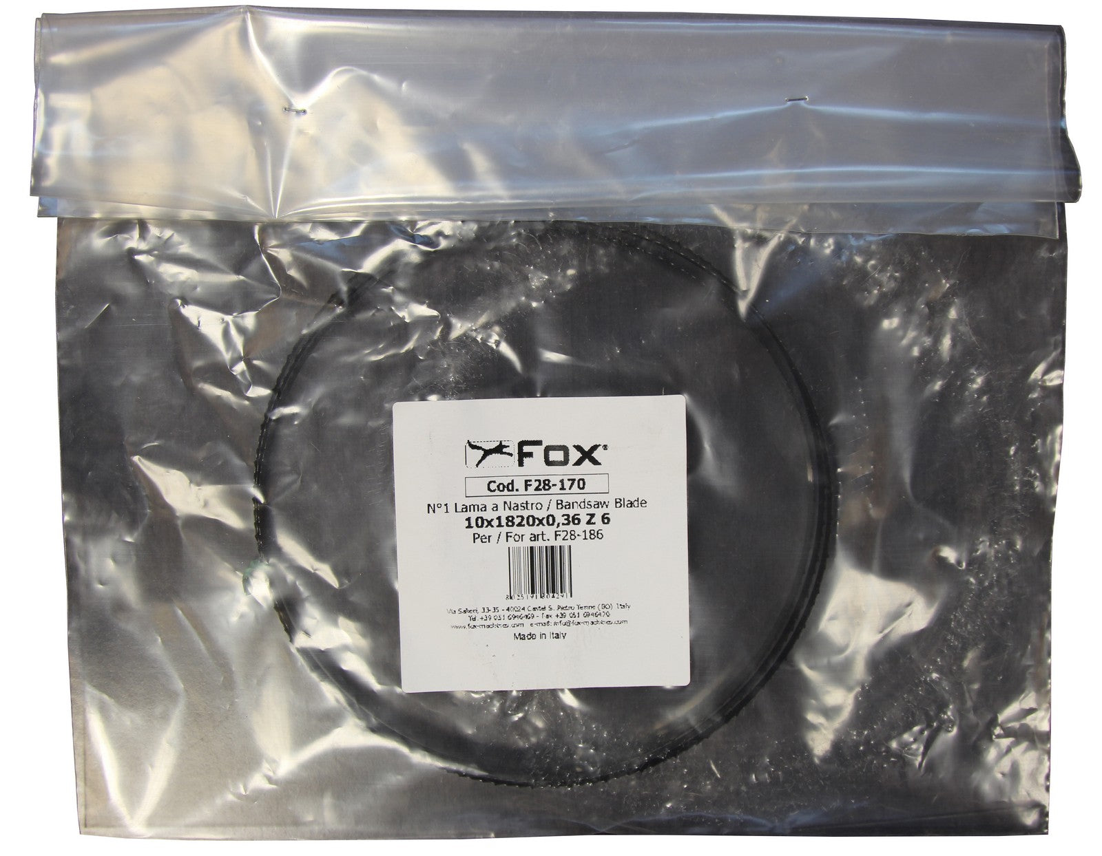nastro ricambio art. f28-170 x fox f28-186 cod:ferx.3616