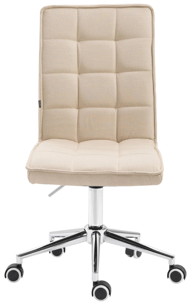 Sedia da ufficio PEKING V2 in tessuto crema