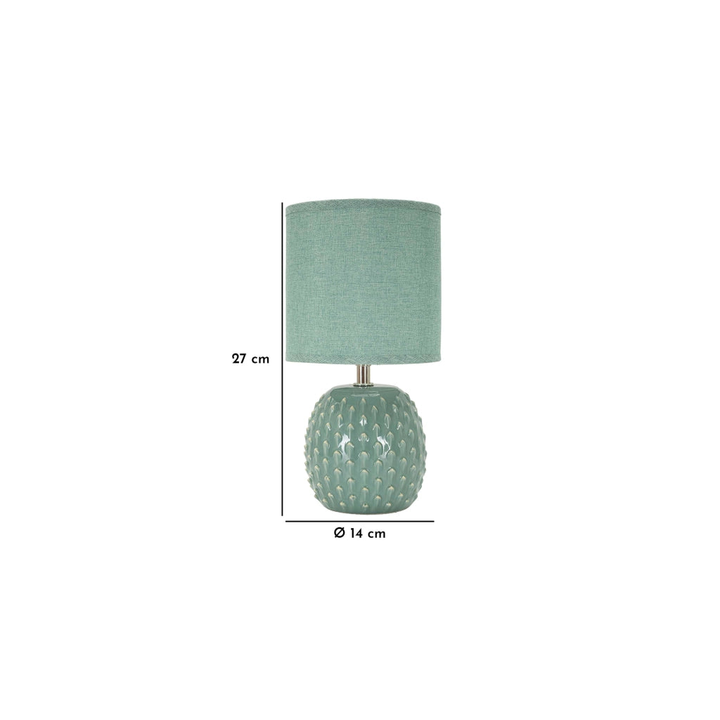 Ketchi, Lampada da Tavolo Necessaria 1 Lampadina, Azzurro Turchese