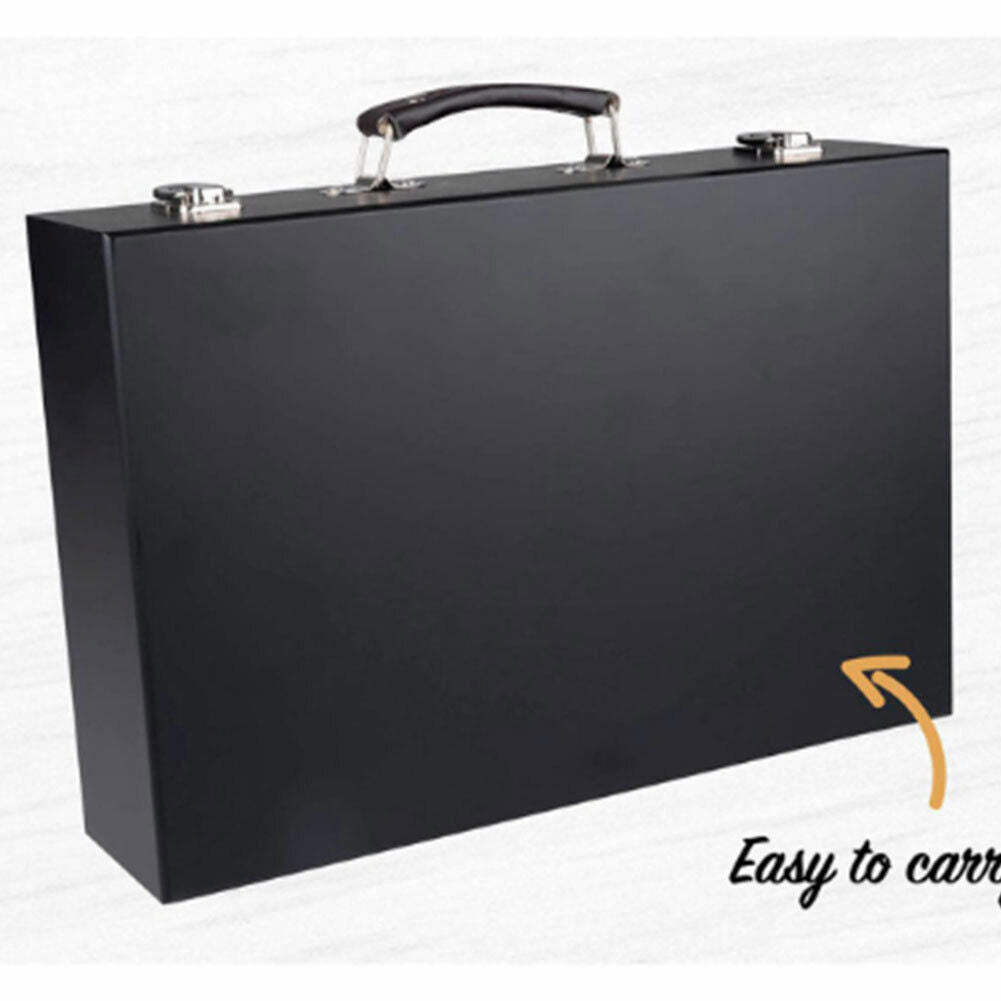 Valigetta Legno Pittore 145pz Colori Pittura Pastelli Acquerelli Professionale