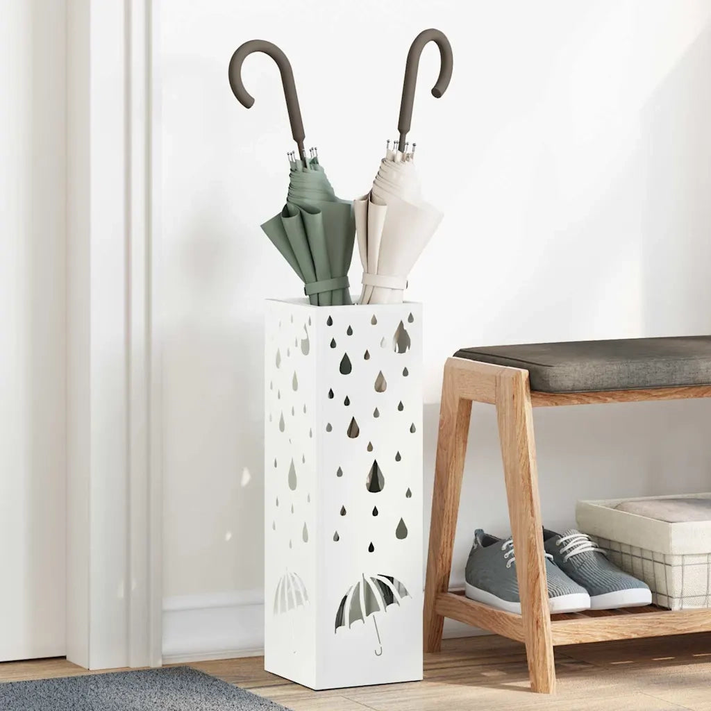 Supporto per Ombrellone Bianco 15,5 x 15,5 x 49 cm Metallo CFW4060077