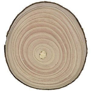 Centrotavola di Legno Base Dischi Tronco Decorazione Natalizia Diametro 20CM